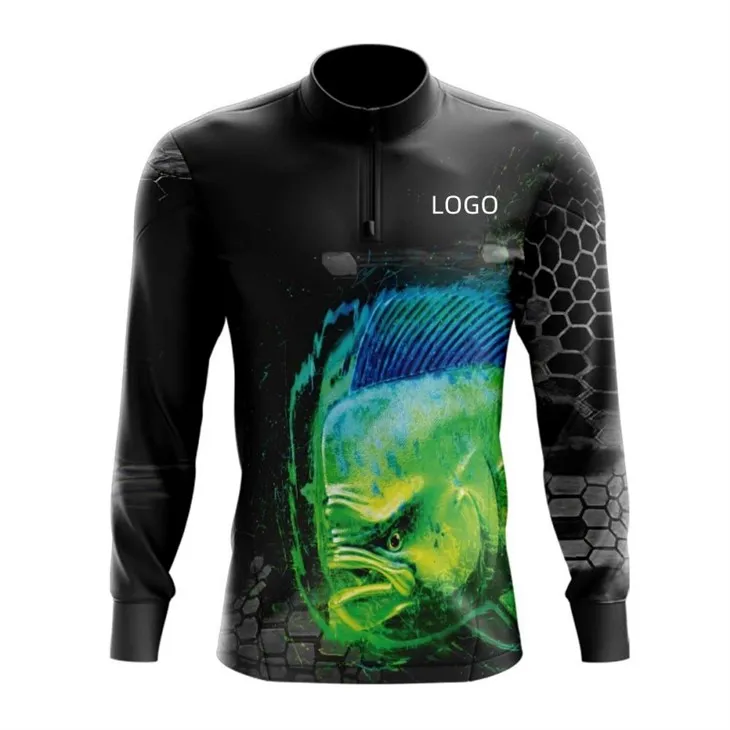 Räätälöity ulkoilmareitin Upf 50 Quick Dry pitkähihainen kalastuspaita